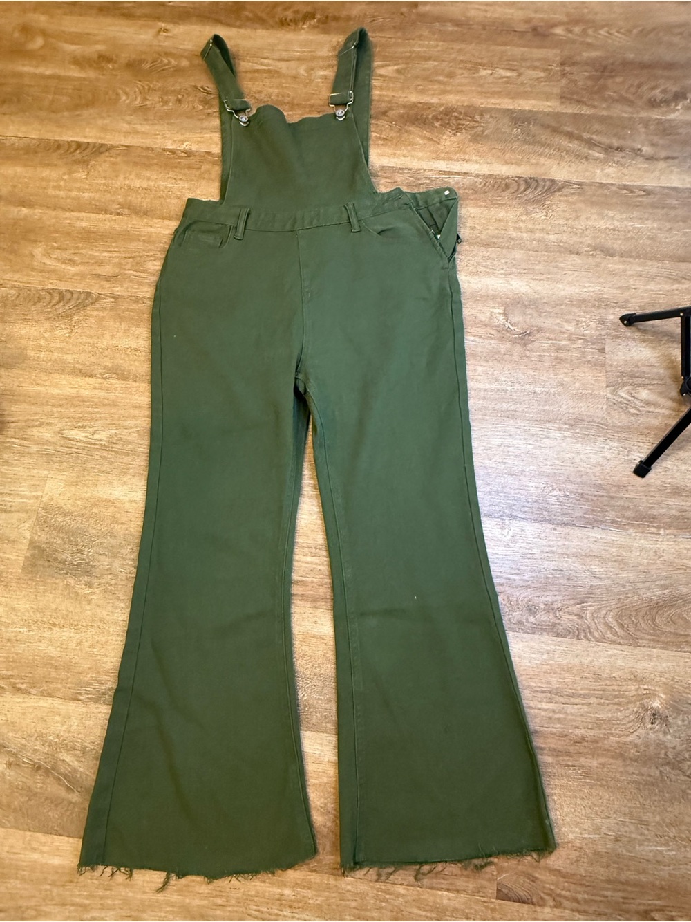 Umgee Olive Green Denim Overalls with Adjustable Straps